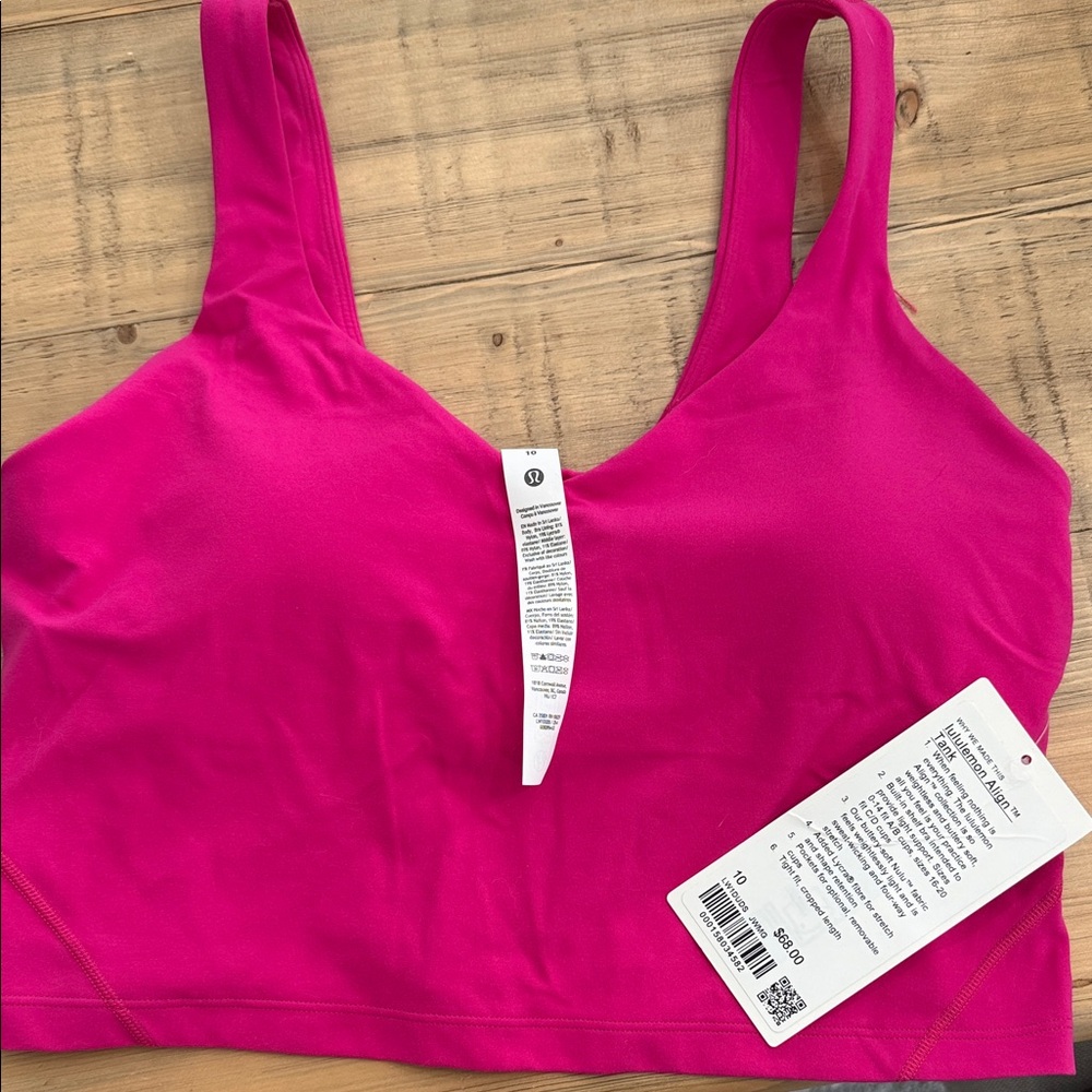 Lululemon Athletica Vibrant Pink Align Tank